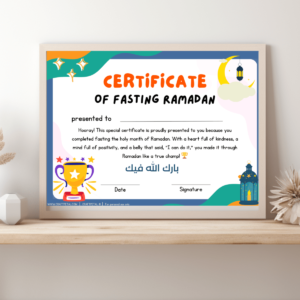 ramadan certificate of fasting craft petal featured