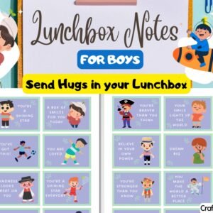 lunchbox notes for boy etsy craft petalrz