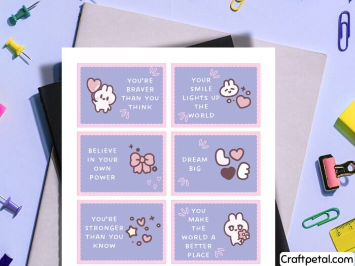 lunchbox notes for girl etsy craft petal rz